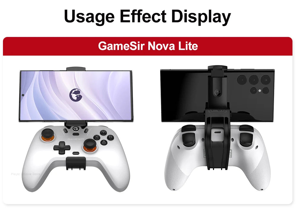 GameSir Gamepad Mobile Phone Clip Stand for Nova Lite Nova 2 Lite Super Nova Controle Foldable Design Fit Width 75-102mm