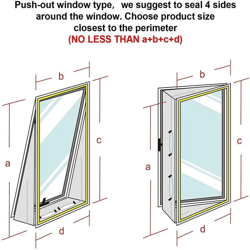 AirLock Window Seal for Portable Air Conditioner, 3m 4m Flexible Cloth Sealing Plate Window Seal with Zip and Adhesive Fast