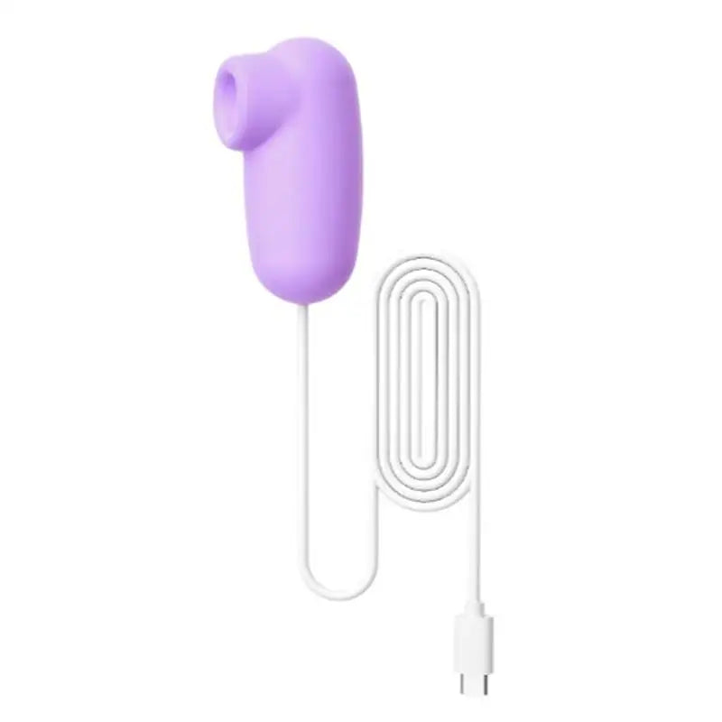 【SA】1 Set Soft Purple Silicone Suction Vibrator With Тypе-с Rechargeable Waterproof For Adult Personal Intimate Pleasure At Home