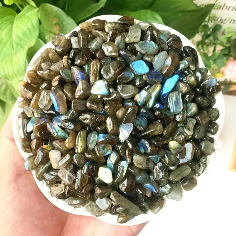 100g Amethyst/Colorful Fluorite/Botswana Agate Semi Tumbled Gemstone Mini Chips 5 - 8mm