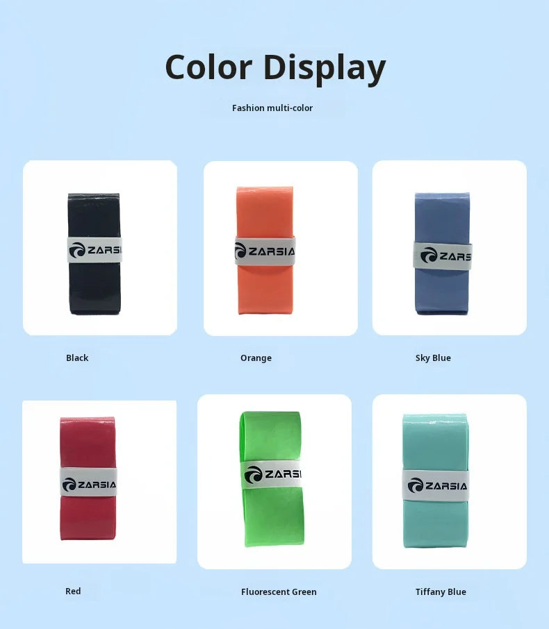12pcs New Style Laminated Sticky Tennis Badminton Racket Overgrip Fishing Rod Wrapping Tape Quick-drying Breathable