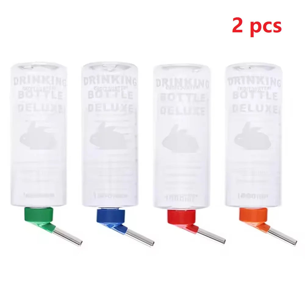 1000ml Random Color Small Animals Drinker Auto Drinking Hangable Water Bottle for Rabbit Guinea Pig Parrot Rabbit Feeder