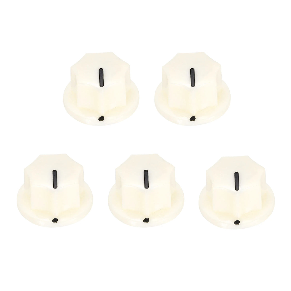 5/10Pcs ABS and Copper Potentiometer Knobs 1/4" Volume Tone Control Top Hat Knob for Guitar Instruments Audio Mixer Amplifier