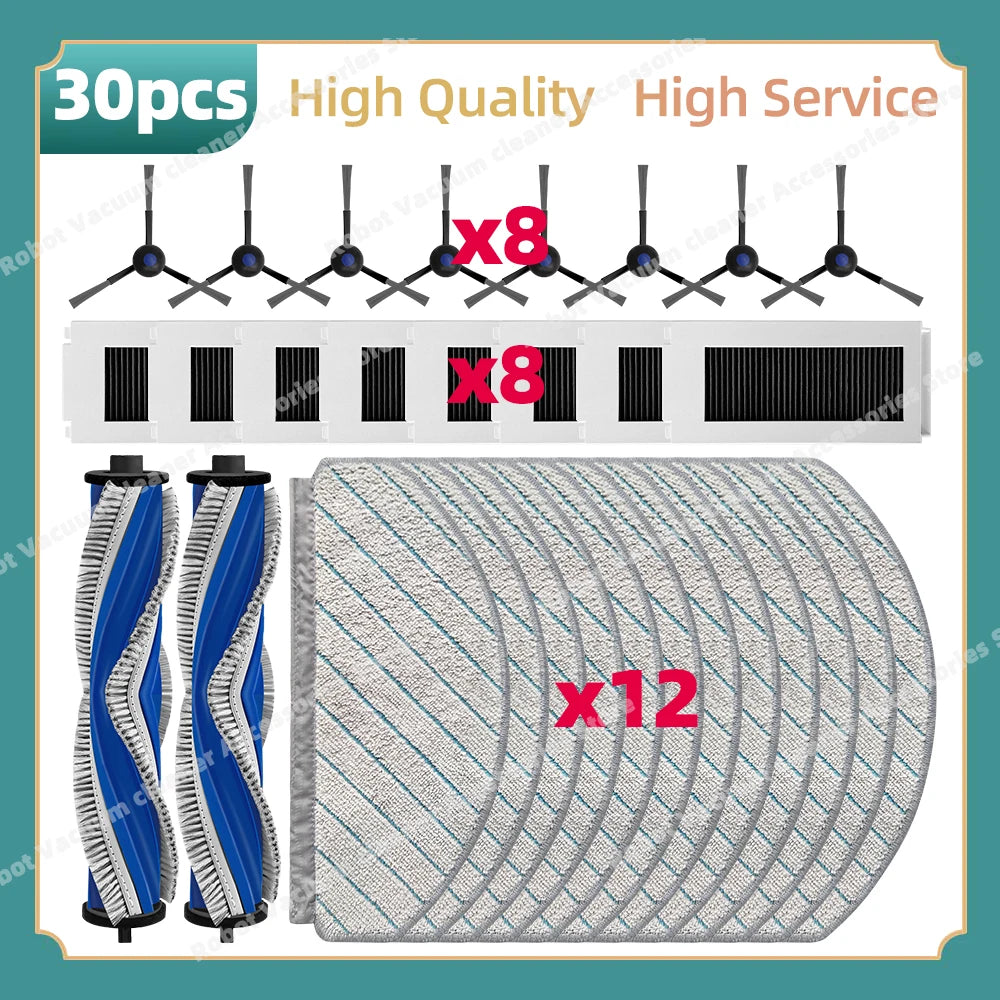 Compatible For Ecovacs N20e PLus Vacuum Replacement Parts Main Side Brush HEPA Filter Mop Cloth Accessories