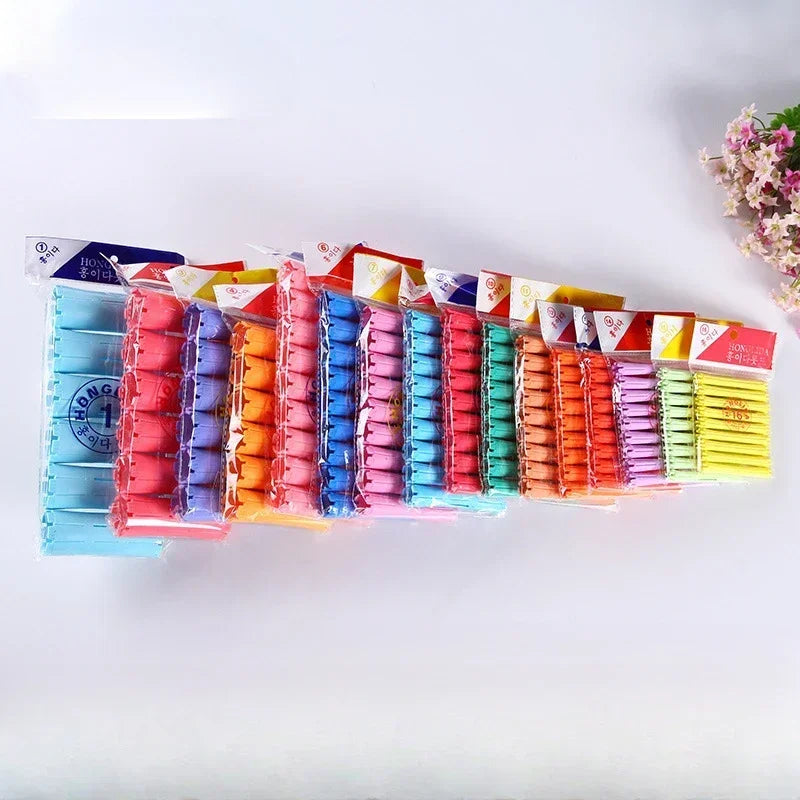 Hair Perm Rods Cold Wave Rods Hair Curling Rollers Curlers Steel Pintail Comb Hair Curler No Heat for Women Long Short Hair