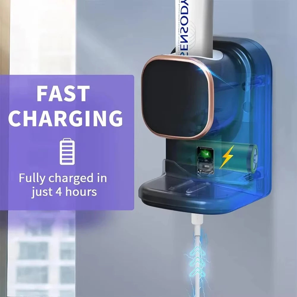 Smart 3 Mode Automatic Sensor Electric Toothpaste Dispenser Wall Mounted USB Removable Toothpaste Squeezer Bathroom Accessories