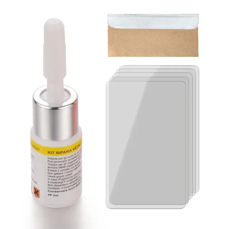 Car Glass Scratch Repair Fluid Agent Set Windscreen Window Glass Nano Scratch Crack CrackResin Repair Agent Tools