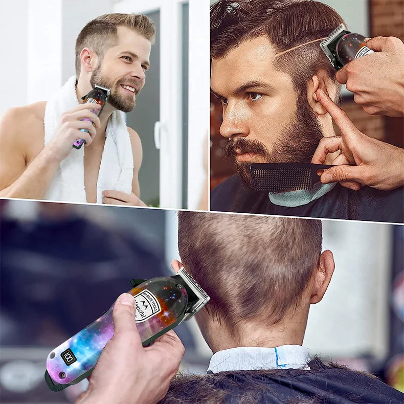 Magicful Hair Trimmer For Men Fashion Professional Hair Rechargeable Li-ion Battery Shavihaving Adjustable Electric Hair Clipper