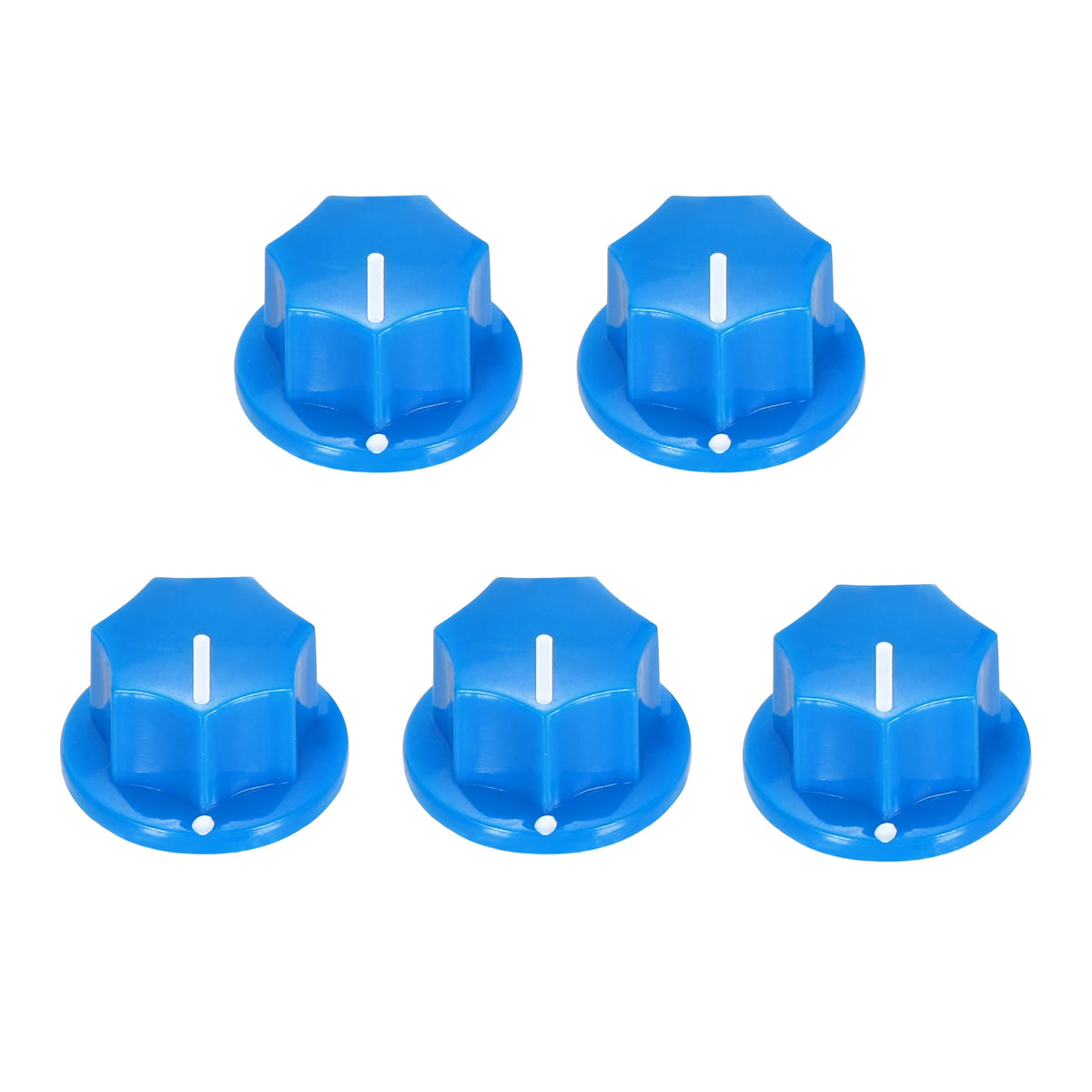 5/10Pcs ABS and Copper Potentiometer Knobs 1/4" Volume Tone Control Top Hat Knob for Guitar Instruments Audio Mixer Amplifier