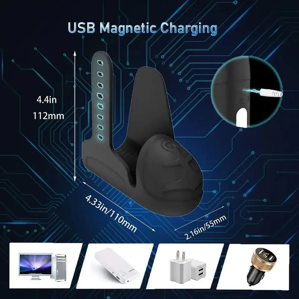 Male masturbation cup 10 frequency vibration glans trainer penis exercise delayer glans stimulator cock ring male adult products