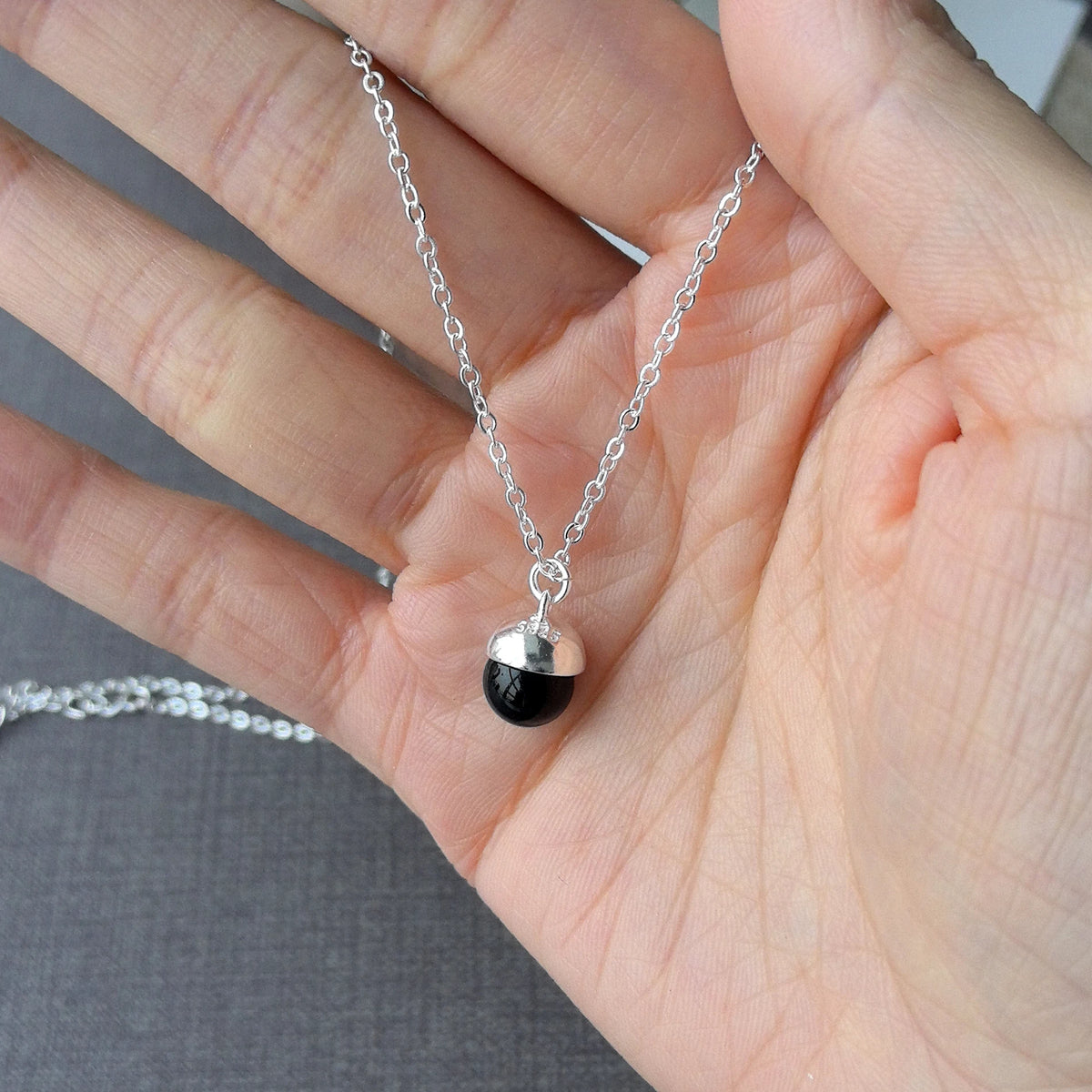 925 Silver Necklace Punk Wealth Good Wish Matte Ball Bread OT Clasp Stackable for Women Girl Jewelry Gift Dropshipping Wholesale