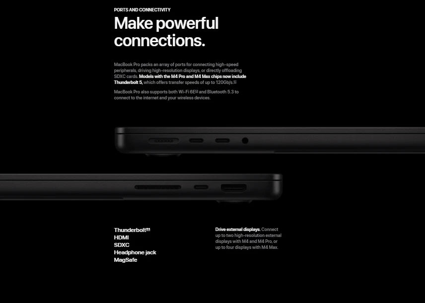 MacBook Pro M4Pro M4Max 14Inch 14-core CPU 32-core GPU 512G/1T 24G/36G/48G/64G RAM.