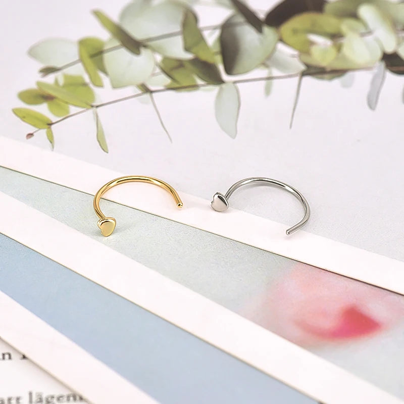 925 Sterling Silver Ear Buckle Retro Metal Heart Pendant Hoop Earrings for Women CZ Huggie Earrings Fashion Females Jewelry