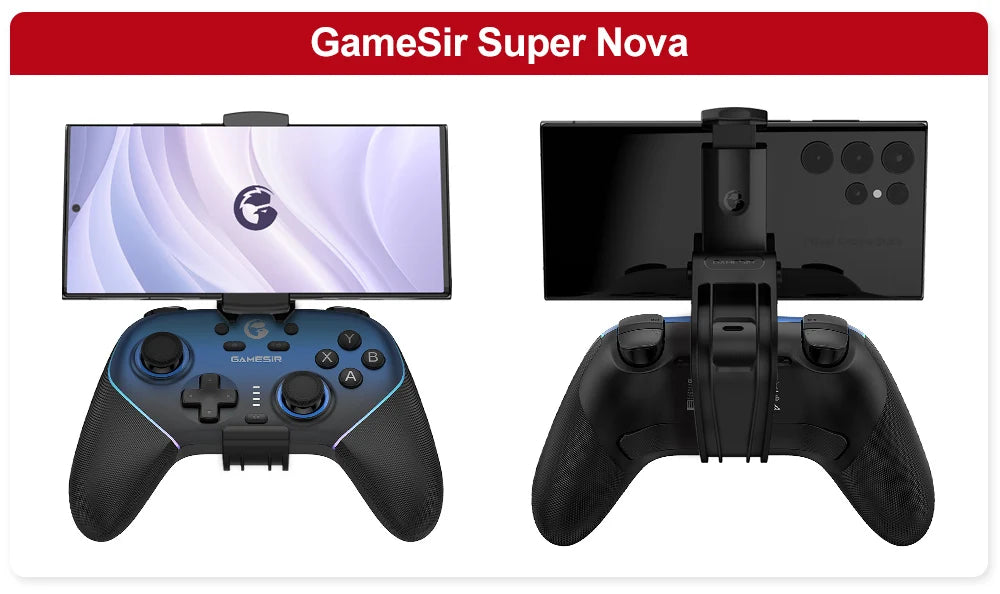 GameSir Gamepad Mobile Phone Clip Stand for Nova Lite Nova 2 Lite Super Nova Controle Foldable Design Fit Width 75-102mm