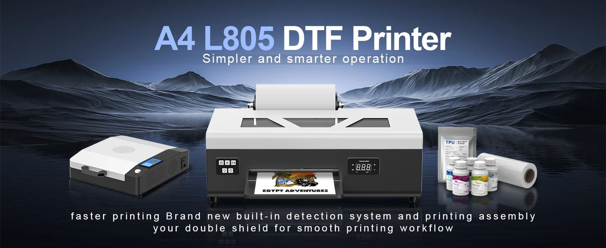 A4 DTF Printer Impresora A4 L800 DTF Printer Direct Film Printer Textile Fabric T-shirt Printing Machine for All Textile Fabric