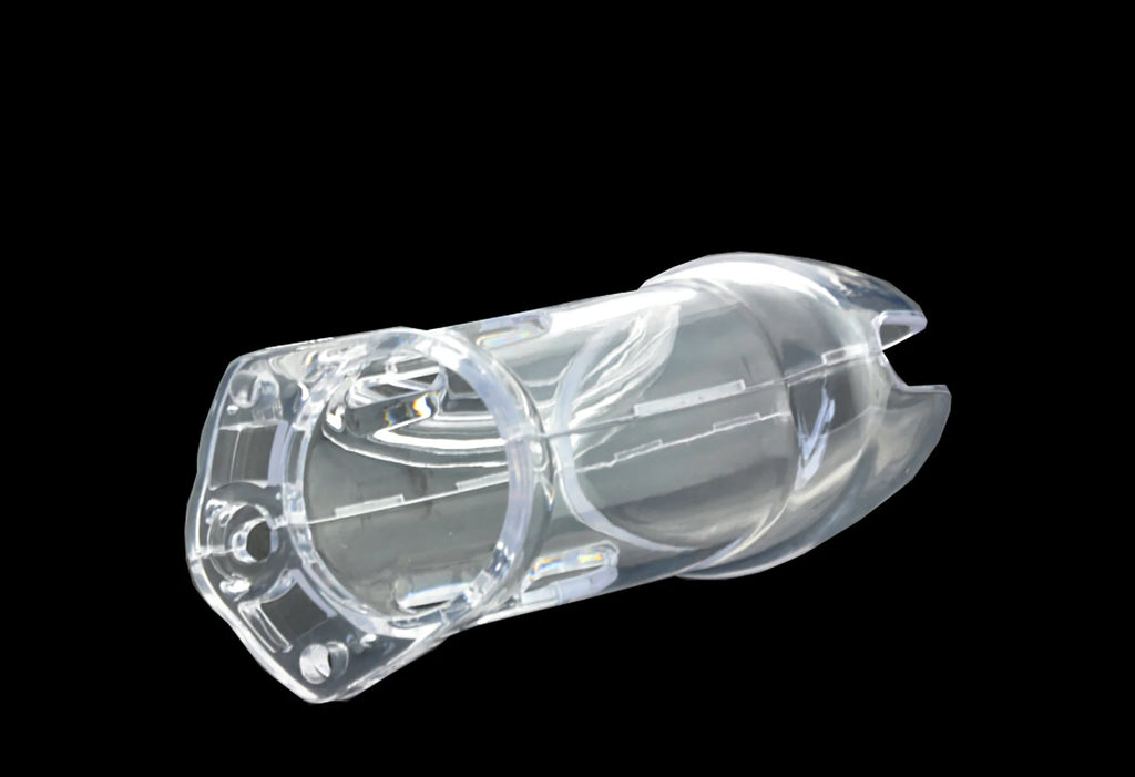 Plastic Urethra Chastity Lock with 5 Snap Ring Penis Bondage Adult Men's Chastity Cage Cock Restriction BDSM Abstainer Sextoys