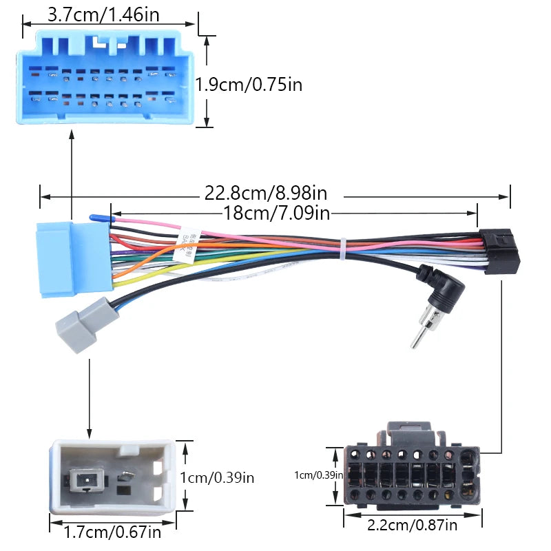 For 2022-2023 Suzuki VITARA 9INCH Android Frame Kit Panel 2Din Car Interior Fascia Cable Video Harness Navigation Decoder Canbus
