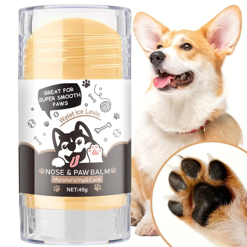 Dog Paw Balm - Lick Safe Snout Soother - Moisturizes, Soothes, and Nourishes Irritated Paw Pads and Nose - Prevents Cracks and Wounds - Dog Paw Balm Contains Wax, Oil, Butter, and Extracts