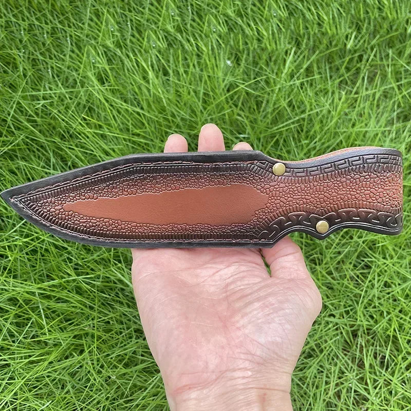 High-Quality Newest Leather Blade Carrier with Storage Pocket Compatible with Various EDC Knives (Knife Not Included)