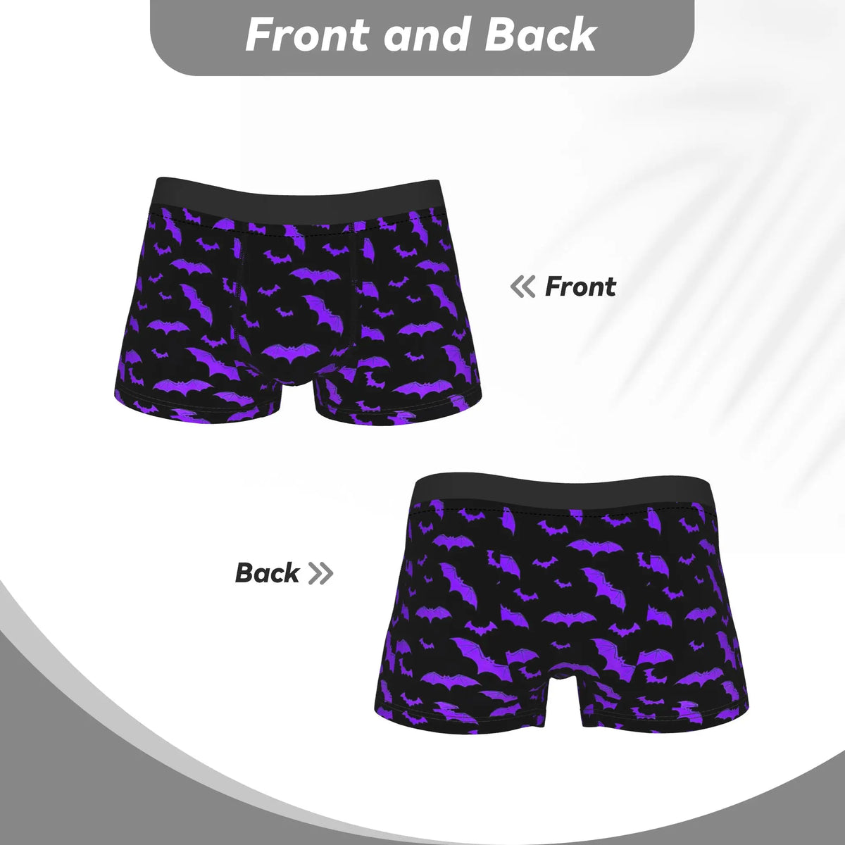Dark Purple Chaos Abstract Texture Shorts Briefs  Underwear Quality Men's Sexy Soft Trunk Design Large Size Underpants