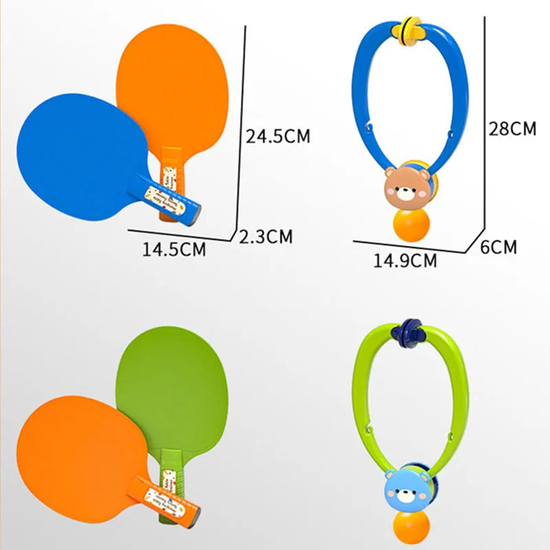 Hanging Table Tennis Trainer Sports Toy With Racket Mini Badminton Tennis Ball Parent-child Interactive Game Indoor Outdoor Kids