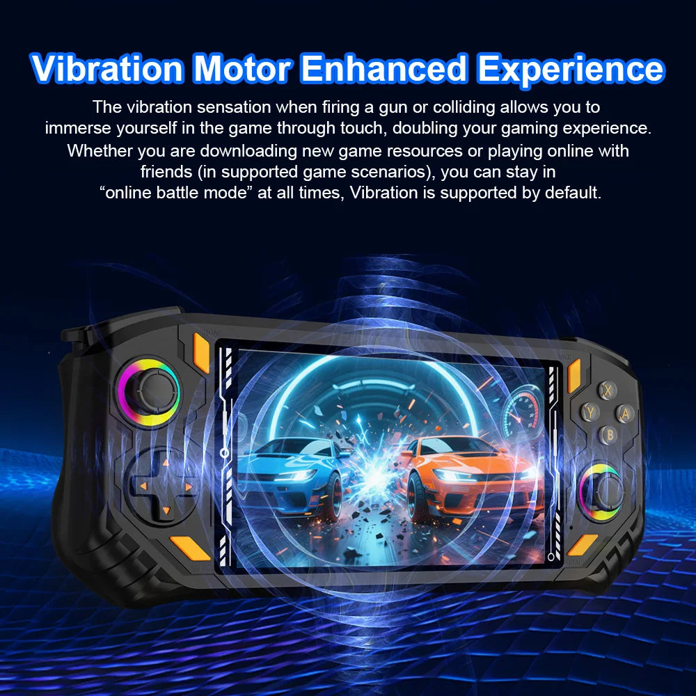 AISLPC RG52 MINI Handheld Game Console 5.5" IPS Screen 2.4G WIFI 22000+Games RK3562 Dual System Portable Handheld Video Player