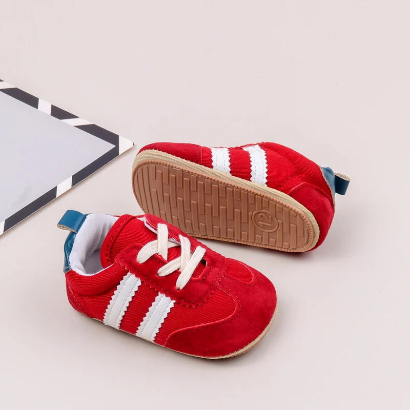 Sapatilhas Desportivas Casuais de Bebé em Alta, Primavera e Outono, Rapazes e Raparigas, Sola em PVC de Alta Qualidade, Sapatos de Pré-caminhada Antiderrapantes BLS4034