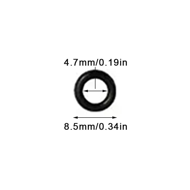10pcs/lot High Pressure Water Gun Cleaning Outlet O-ring Rubber Ring Black Car Wash Machine Accessories Car Beauty Water Gun Acc