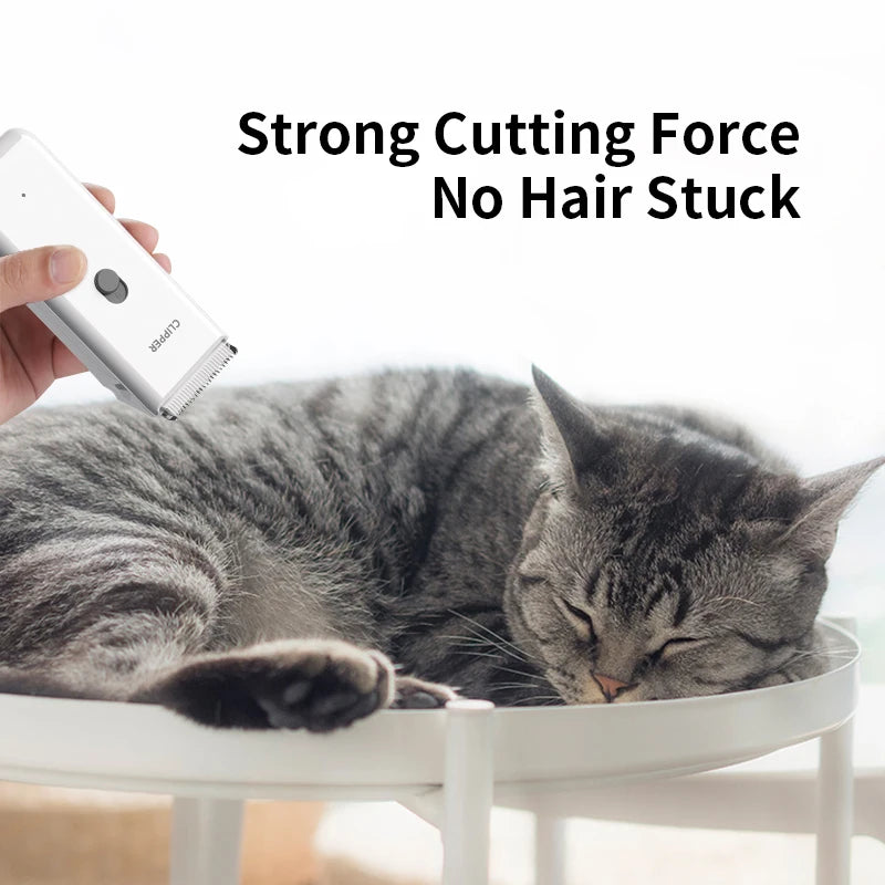 Pet Hair Clippers for Cats Dogs, Low Noise Waterproof Wireless Grooming Trimmers for Pet Salon, Optional Replacement Blades