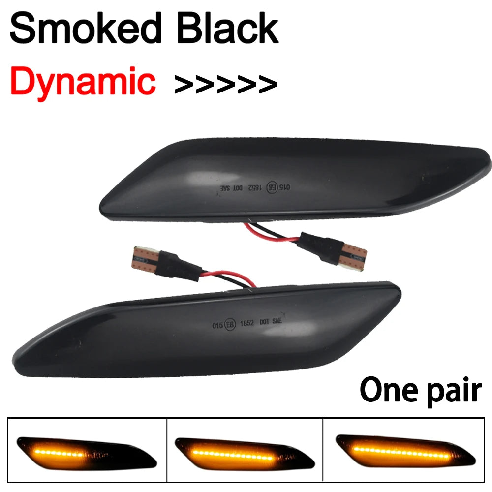 1 Pair LED Dynamic Side Marker Light Arrow Turn Signal Blinker Lamps For Alfa Romeo 156 147 For Fiat Tipo Lancia Delta 3 Ypsilon