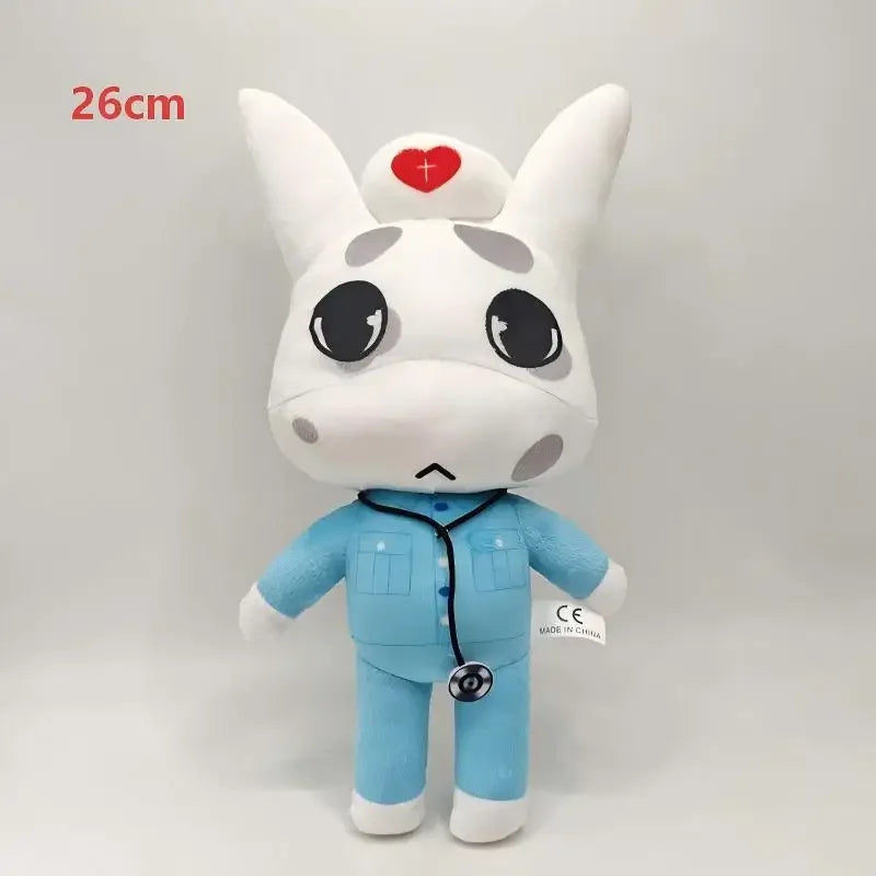 In Stock Horror Animal Hospital Blue Dog Penguin Bunny Plush Doll Cute Animal Game Peripherals Collectible Soft Toys.