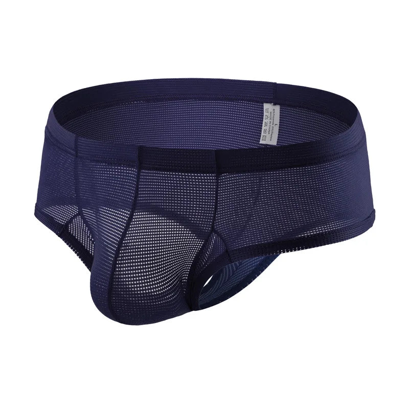 Mens Sexy Mini Boxers Breathable Hole Design Half Back Coverage Fitness Casual Sweat Absorbing All Seasons Daily Sport Wear