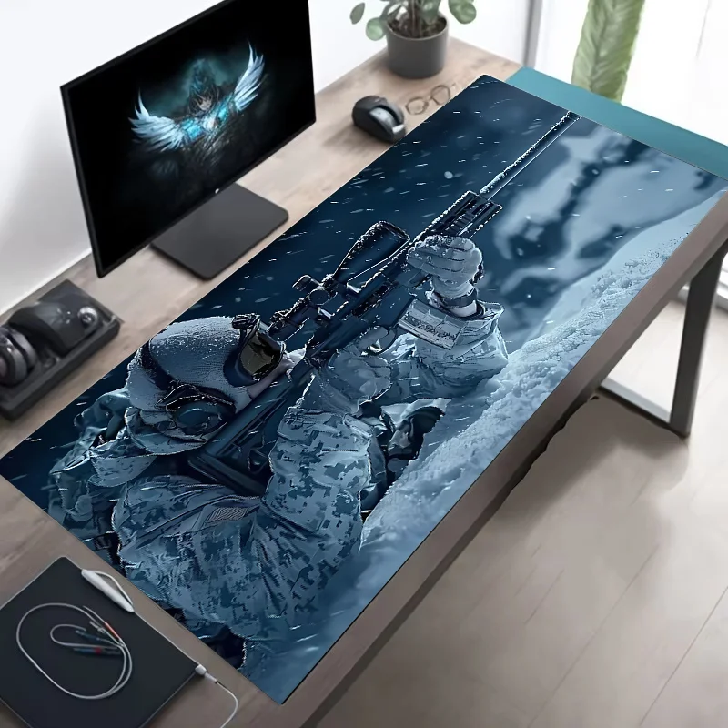 Cool E-sports Speed Large Tactical Soldier Mouse Pad Non-Slip XXL Desk Pad Gaming Accessories Home and FPS CSGO Gamer Mouse Mat