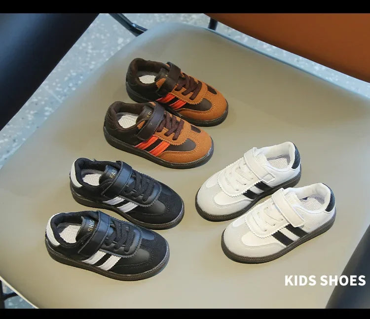 Children's Sneakers Boy Spring Autumn Causal Kid Running Walking Shoes Fashion Versatile Girls Tennis Shoes Soft Soled Hook Loop