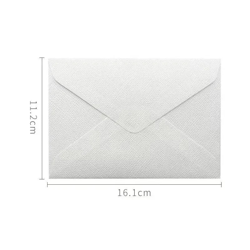10pcs/batch Linen Envelope Letter Paper Set with Retro Wind Sealing Bag