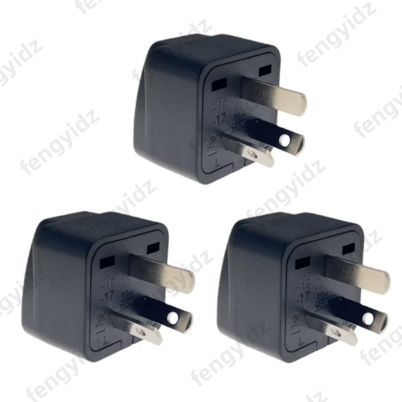 Australian/China/New Zealand Travel Adapter, IEC Type I Plug US/EU/UK/Swiss/Italy/Japan To AU 3 Pin Power Converter 10A/250V
