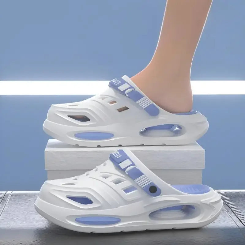 2026 Men's And Women's Cave Shoes Fashion Breathable Sandals With Removable Insoles Non-slip Cushioned Thickened Soft Slippers
