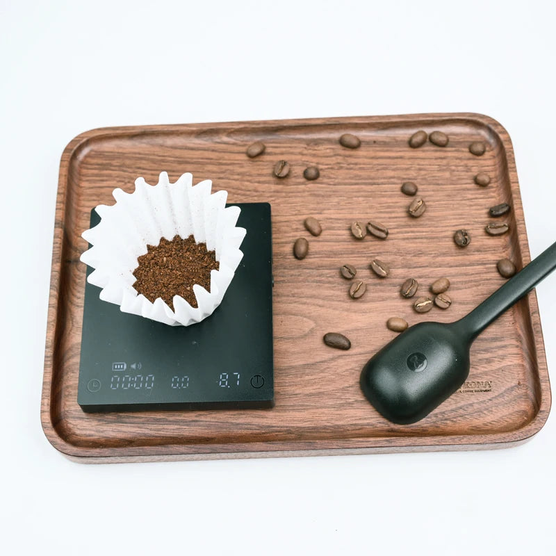 TIMEMORE Scale Black Mirror Mini Pour over Espresso Scale With Brewing Flow Rate and Heat Insulation Pad Electronic Coffee Scale