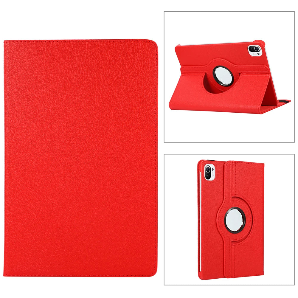 360 Degree Rotating Case For Xiaomi RedMi Pad 2 SE 11 10.61"Stand Cover Xiaomi pad 5 6 11 Pad 7 Pro 11.2 PU Leather Tablet Cases