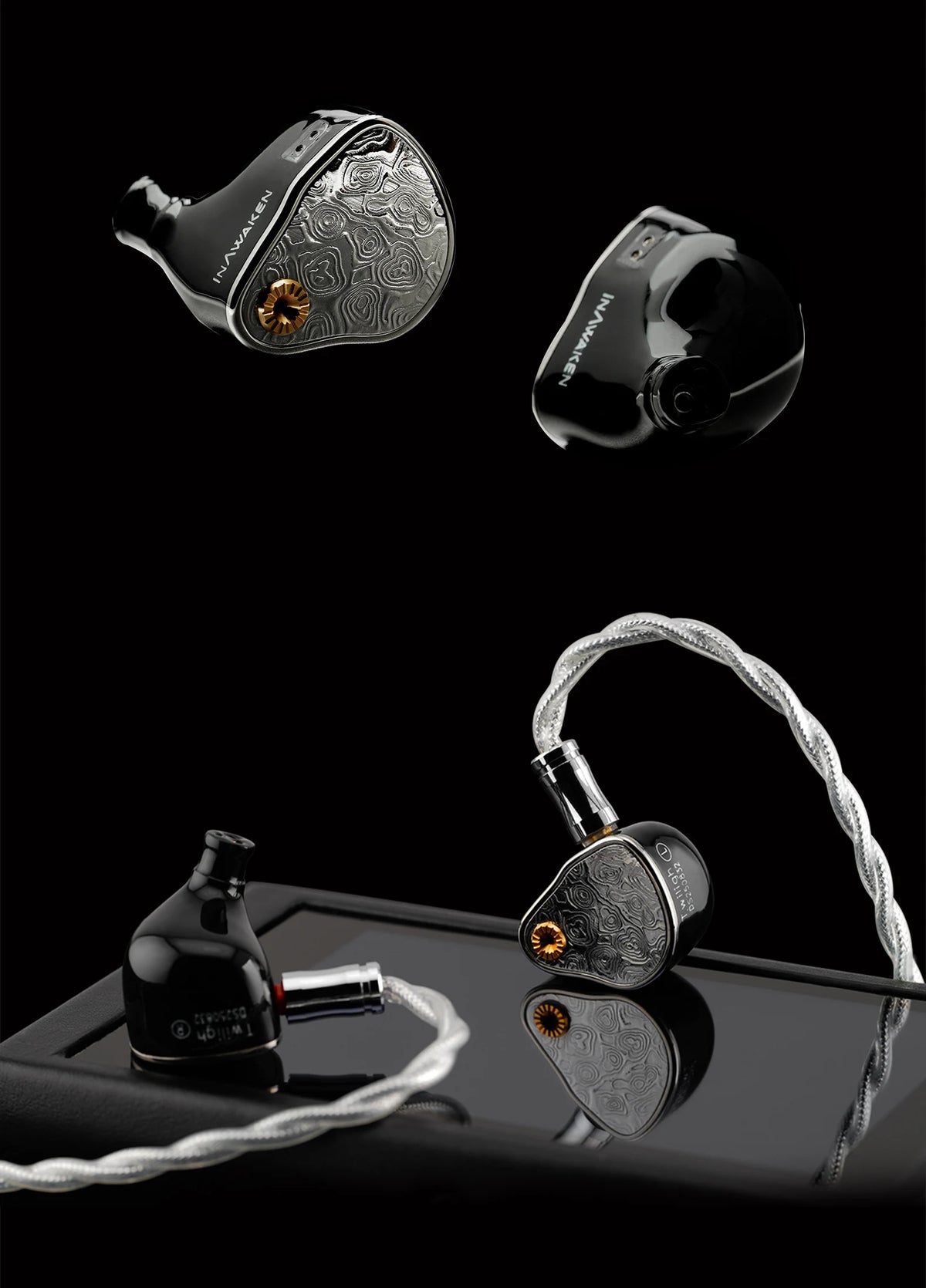 Pre-order INAWAKEN Twilight-DS 4DD+8BA In-Ear Monitors Hifi Earphone with Titanium Alloy +Steel Build & OCC+Alloy Copper Cable