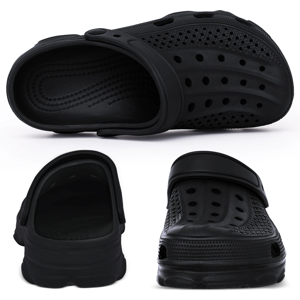 Comwarm Men Clogs Slippers Breathable Garden Sandals Non-Slip Comfort Beach Shoes Men Sandals Indoor Outdoor Casual Fishing Shoe