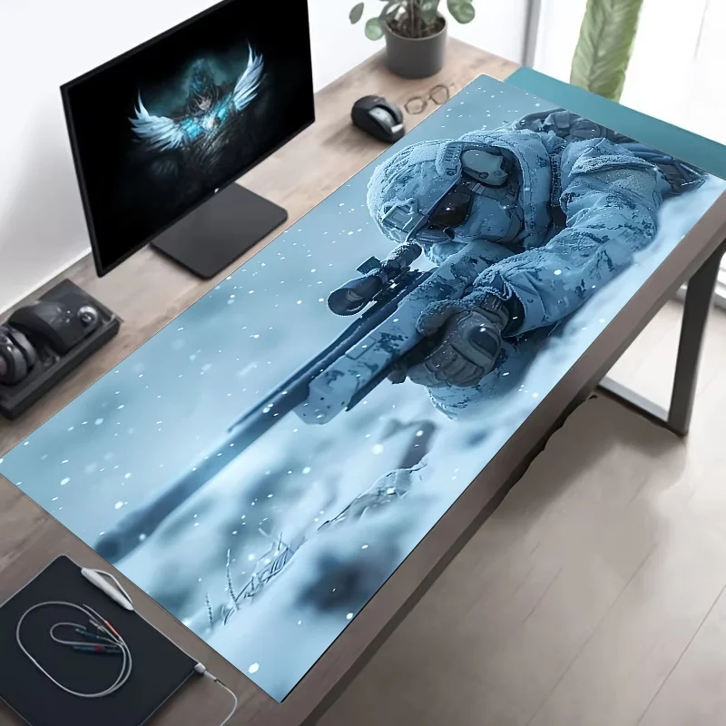 Cool E-sports Speed Large Tactical Soldier Mouse Pad Non-Slip XXL Desk Pad Gaming Accessories Home and FPS CSGO Gamer Mouse Mat