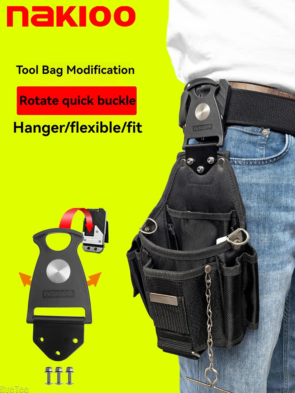 Tool Belt Bag Rotary Hang Up Quickly Conversion Parts for Tajima Universal Accessories