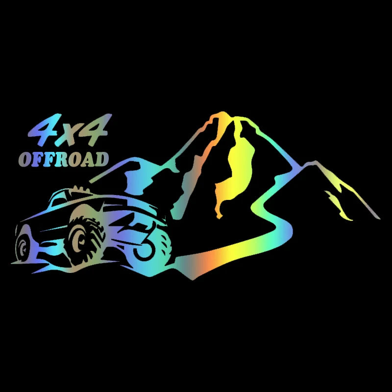 S60289# 4x4 Offroad Car Bumper Window Stickers Waterproof Decoration For Car Fashion Decals Vinyl Material Creative Stickers