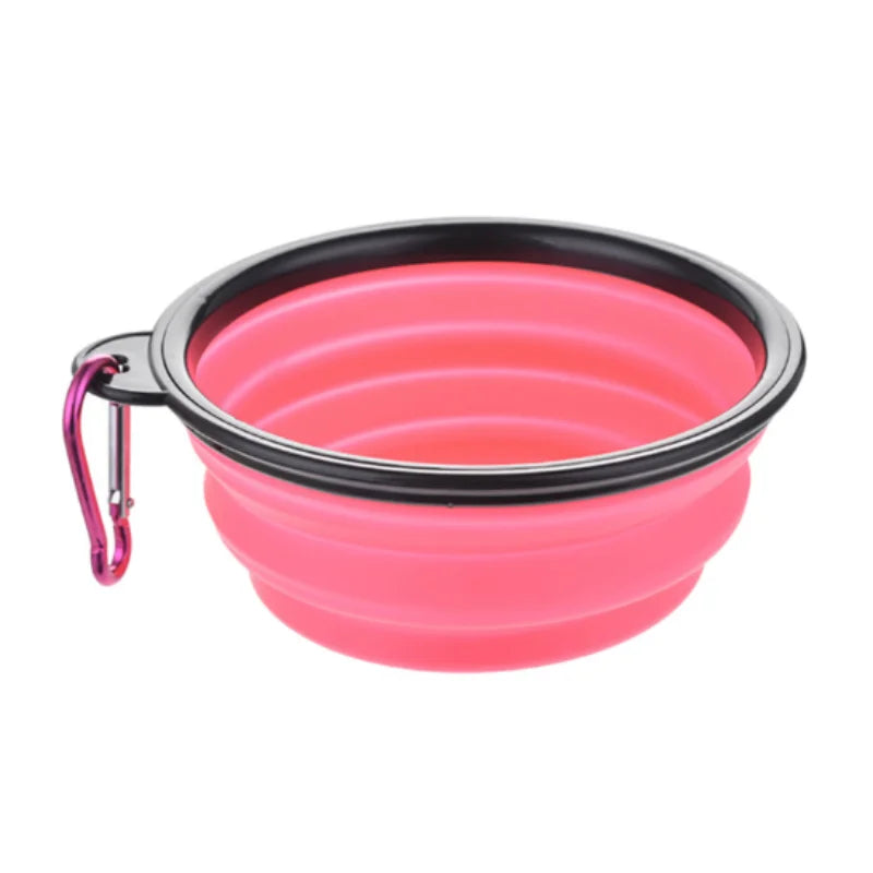 Durable TPR Portable Pet Food Bowl for Cats And Dogs Silicone Collapsible Travel Outdoor Water Food Bowl for Pets