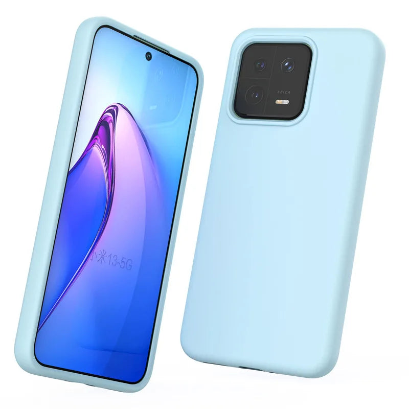 For Xiaomi 13 Luxury Liquid Silicone Shockproof Back Cover All-inclusive Drop-proof Soft Phone Cover For Mi 13 Pro Case