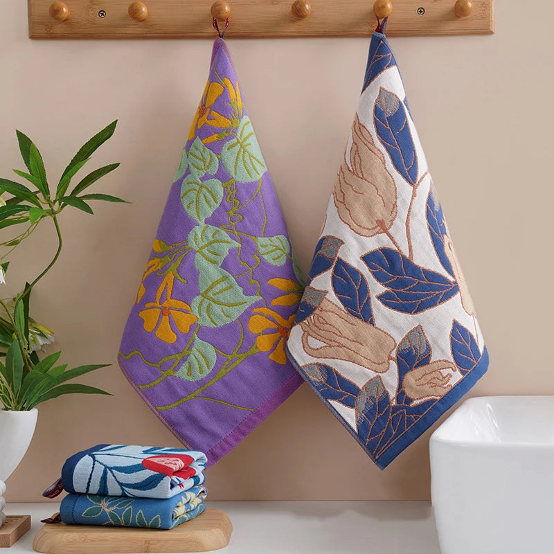 34x40cm Large Hand Towel Kitchen Towel 4Layer Cotton Gauze Pure Cotton Dish Cloth Quick Dry Decorative Tea Towel Home Restaurant