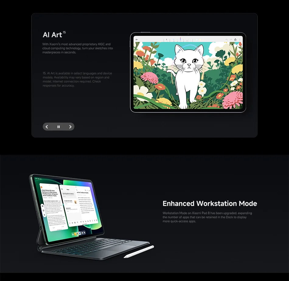 Xiaomi Pad 8 11.2-inch Global Version,Xiaomi HyperOS 3,Snapdragon®8s 4th Generation Chip,9200mAh Battery, 3.2K clear display