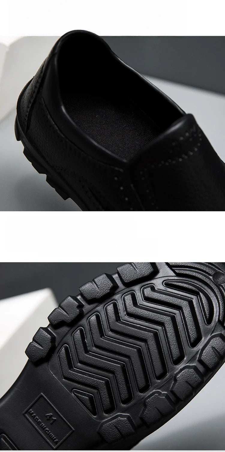 Men's chef shoes waterproof and oil-proof kitchen work shoes ultra-light non-slip EVA soft-soled casual men's shoes garden shoes