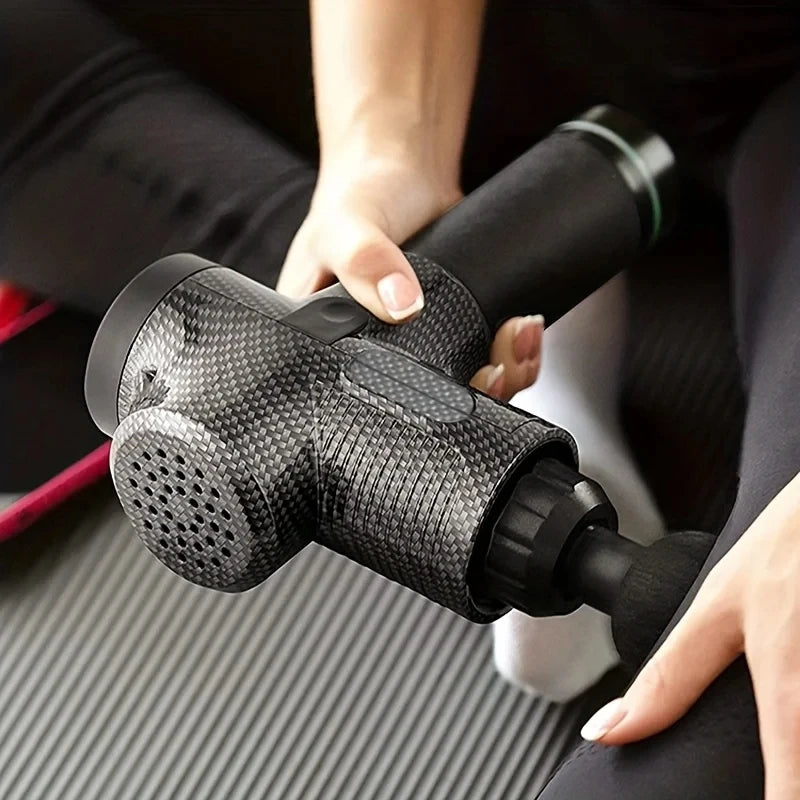 Electric Deep Tissue Massage Gun for Athletes 30-99 Speed Levels with Portable Storage Bag - Pain Relief for Neck Back Leg